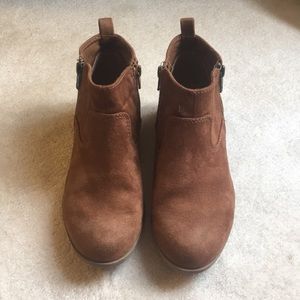 Short Tan Booties